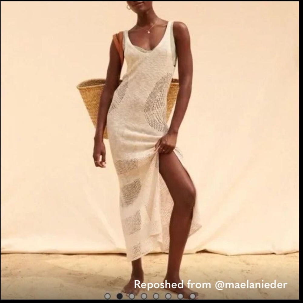 NWT Abercrombie & Fitch Beige Knit Maxi Dress